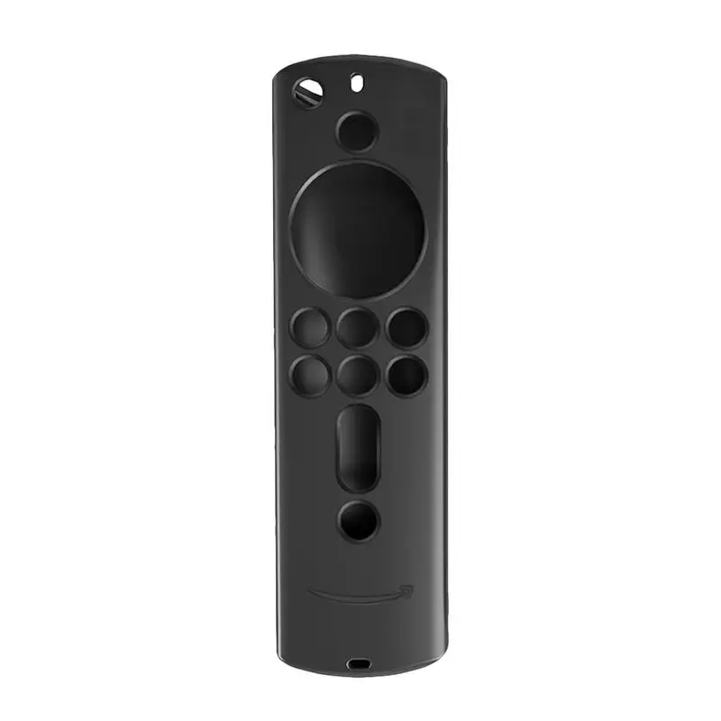Силиконовый чехол для Fire tv Stick 4 K Fire tv 3rd Generation Fire tv Cube 5,9 дюймов пульт дистанционного управления Противоскользящий пылезащитный амортизатор - Цвет: Black
