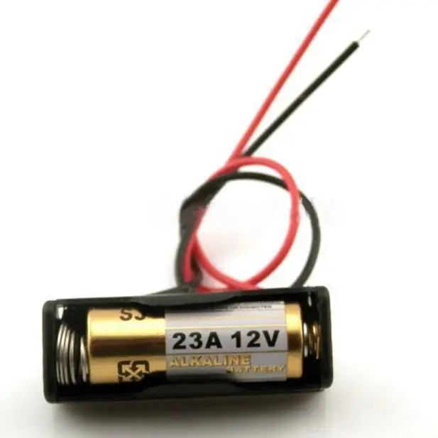 

1 Pcs 23A /A23 Battery 12V Clip Holder Box Case Black 1 pc 10#