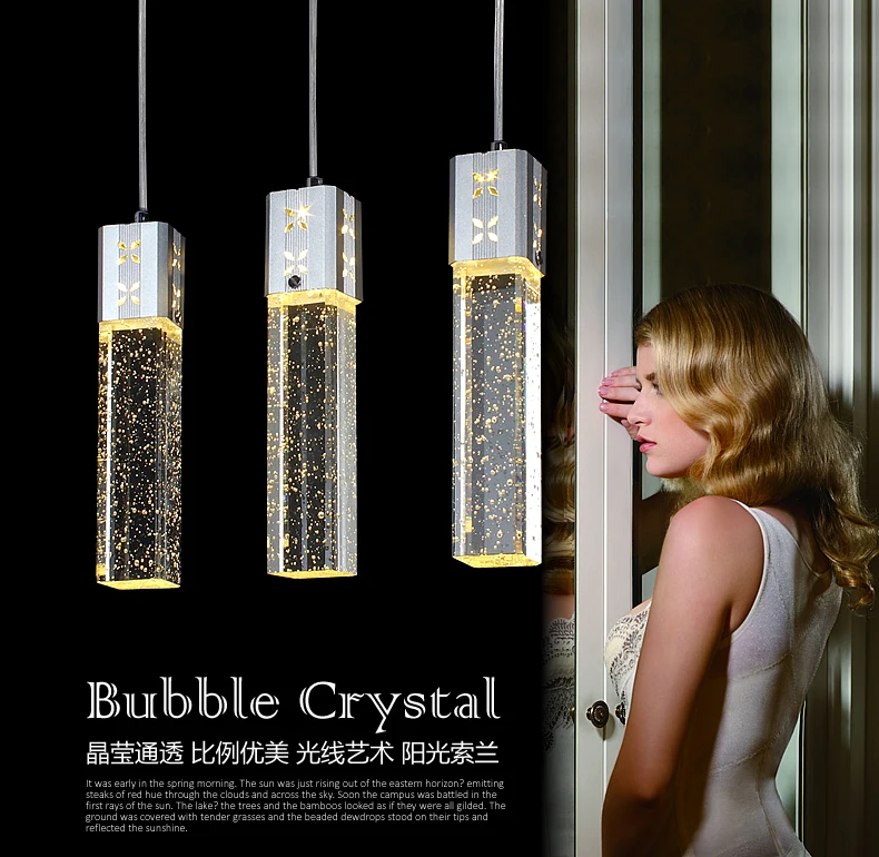 New-Modern-3-Head-LED-Lights-Bubble-Crystal-Column-Pendant-Lamp-Light-Lighting-Chandeliers-FG798 (1)