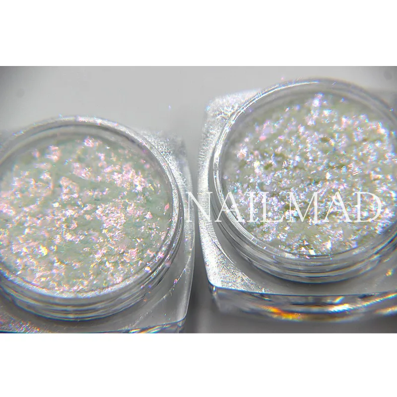 3ml/box Chrome Flakes Bling Nail Flecks Powder Nail Art Glitter Dust Galaxy Glitter Powder Solvent Resistant Glitter