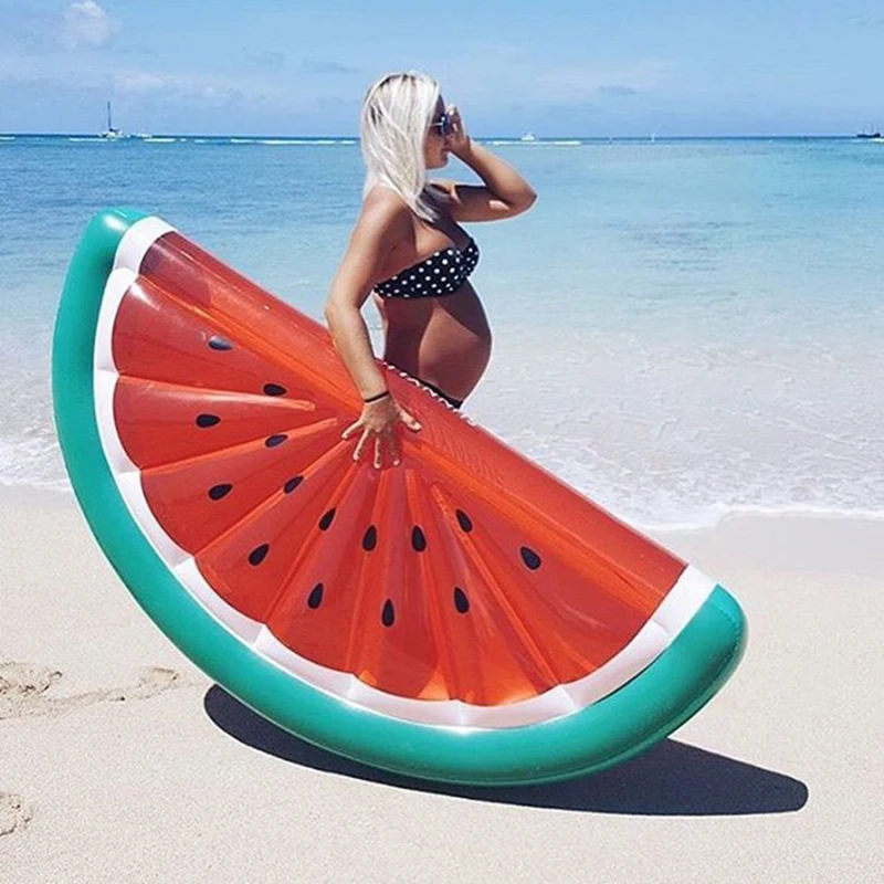 180cm-Giant-Inflatable-Watermelon-Pool-Floating-Row-Water-Mattress-Swimming-Pool-Sunbath-Mat-Boat-Summer-Beach