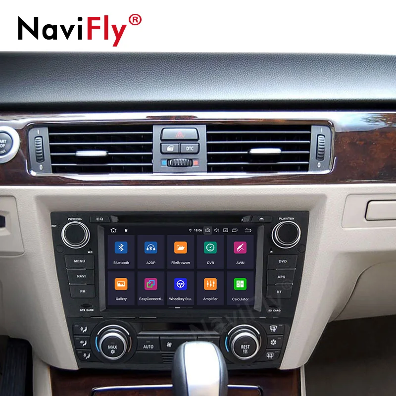Sale NaviFly The latest software Android9.0 IPS Screen DSP  Special Car Multimedia For BMW E90 E91 E92 E93 318 320 325 with dvd gps 3
