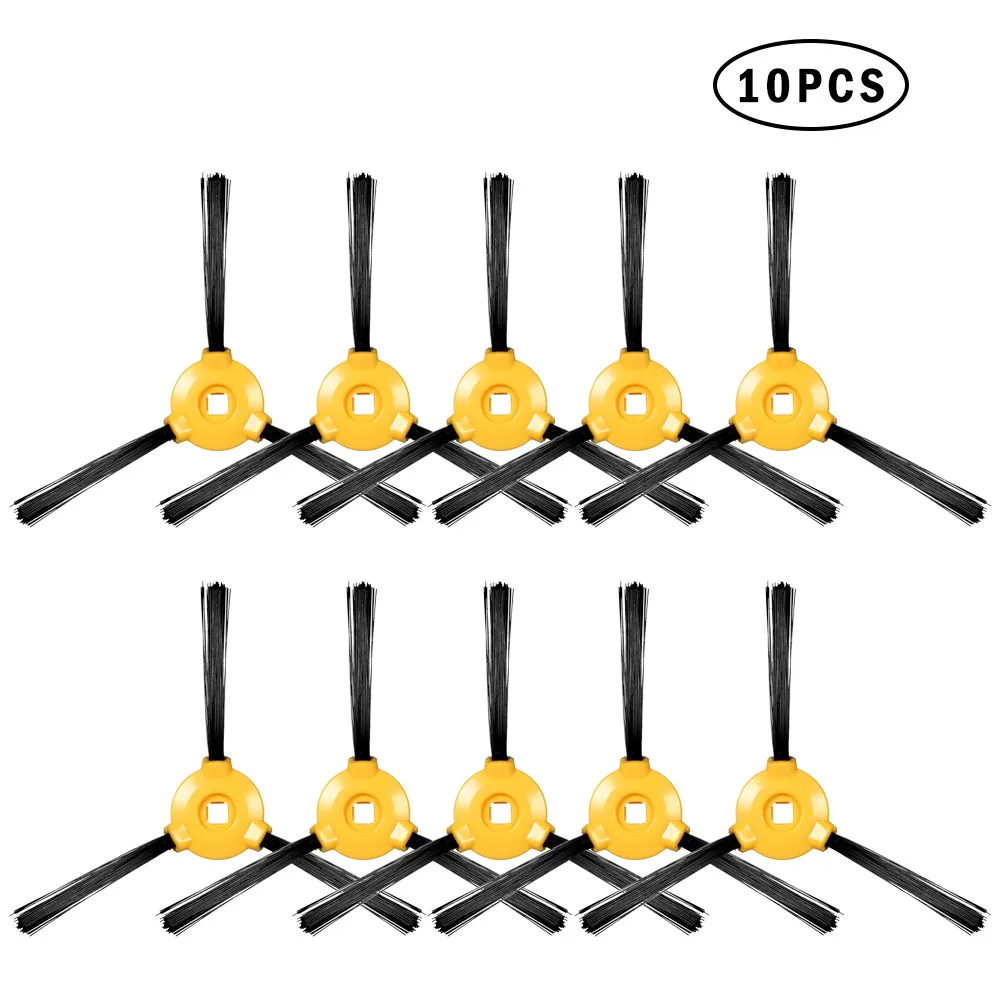 

6pcs/10pcs Vacuum Cleaner Filter Brushes 3-Armed Side Replacement Accessories for Ecovacs Deebot N79 N79S Robotic Vacuum Cleaner