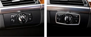 

For BMW X6 E71 2009-2014 Stainless Styling Accessories Interior Front Head Light Switch Control Decorative Frame Trim 1pcs
