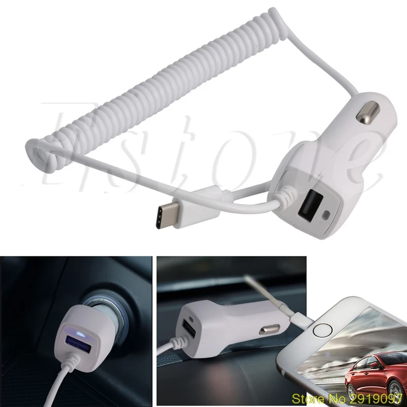 

New Type C USB 5V 2.1A Car Charger for OnePlus2 LG G5 Nexus 6P/5X Huawei P9/P9 Plus Drop Shipping Support