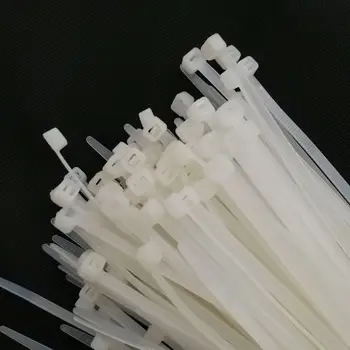 

Nylon Cable Tie 100pcs per bag 10 650MM Width 8.8MM Cable Tie Universal Use Plastic Wrap Zip Self-Locking Ties White Color