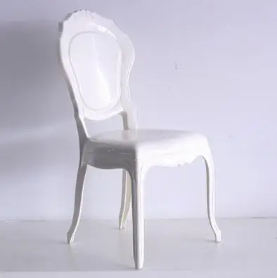 Качественный пластиковый обеденный стул принцессы Свадебный пластиковый стул "из замка"