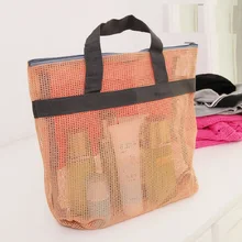 

Mesh women cosmetic bags ladies make up organizer handy pouch female travel wash handbag bolso mujer bolsa feminina for girls