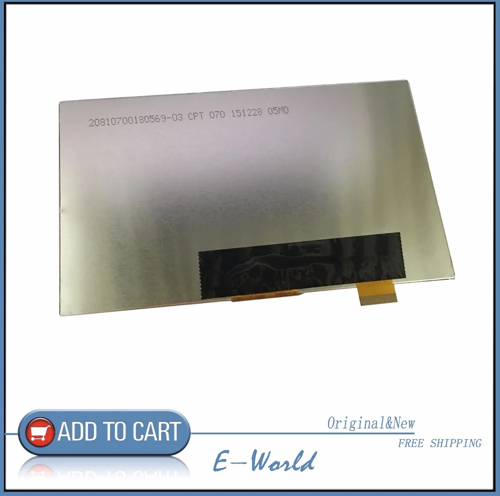 New 7 LCD Display Matrix For Supra M74AG 3G TABLET 1024 600 LCD Screen Panel Lens