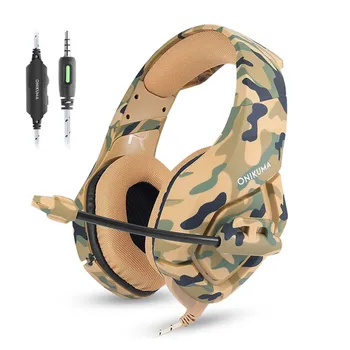 

ONIKUMA K1 Camouflage PS4 Headset Bass Gaming Headphones Game Earphones Casque with Mic for PC Mobile Phone New Xbox One Tablet
