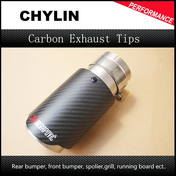 

2017 Newest Style One Piece Car Styling Matt Black Carbon Fiber Muffler Tips Exhaust Pipe End Tip For Any Cars