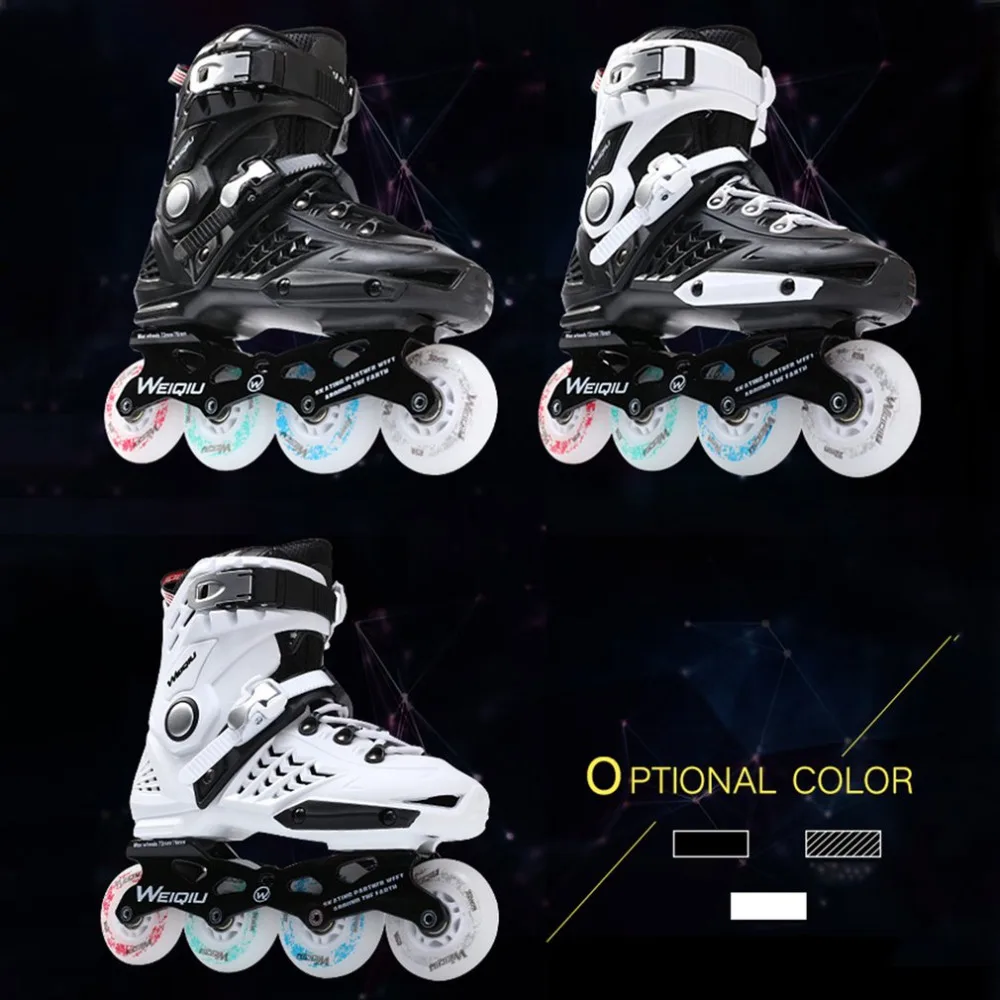 Unisex Multi Colors Professional Skates Shoes Fancy Single-row Roller Skates Adult Inline Skates Universal Skating Rink Unisex Multi Colors Professional Skates Shoes Fancy Single-row Roller Skates Adult Inline Skates Universal Skating Rink