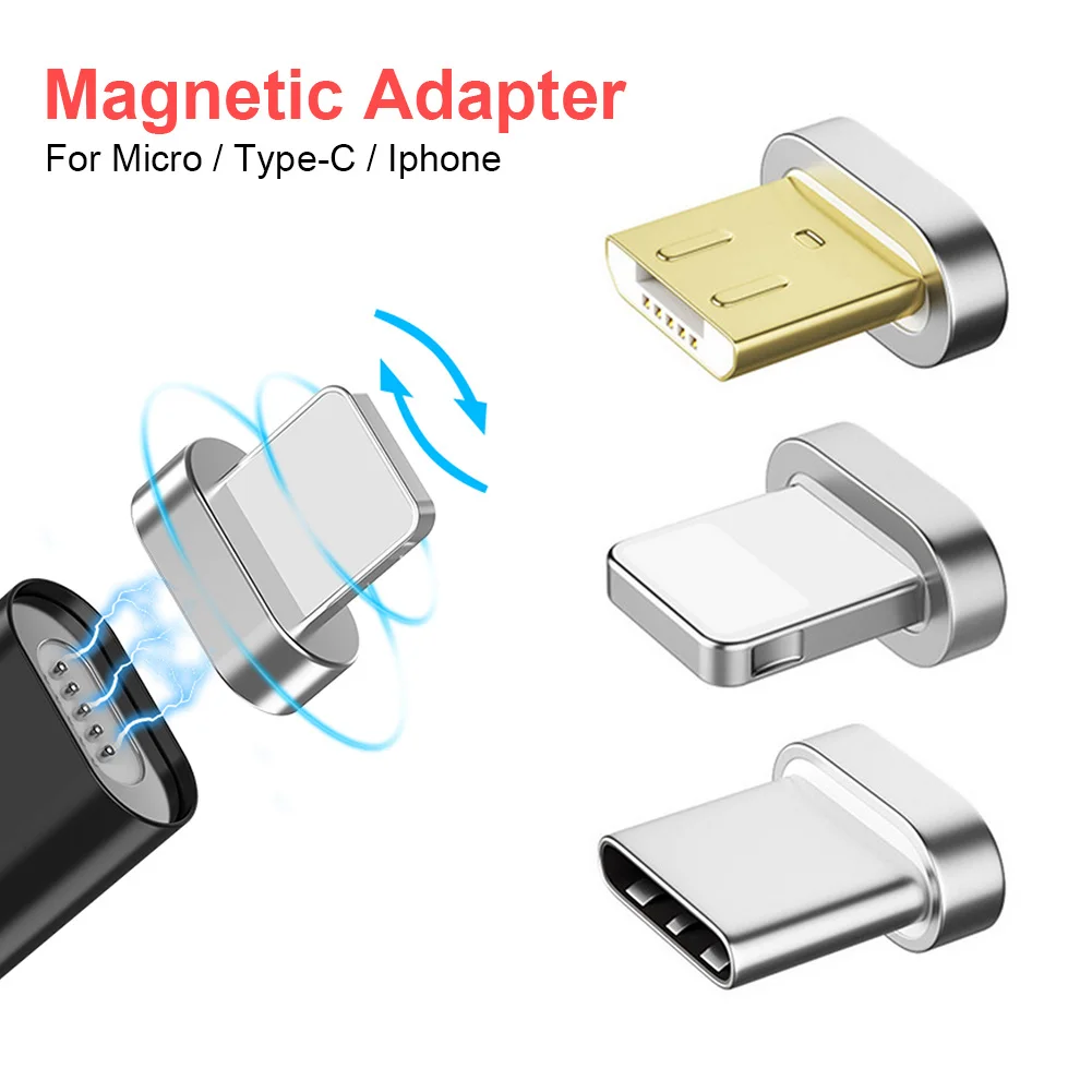 Магнитный соединитель передачи Магнитный Micro USB соединитель Адаптер IOS Android type-C Магнитный адаптер