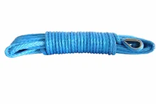 Blue 5mm*15m 4 wheel parts, winch rope for SUV cars,ATV UTV Winch Line