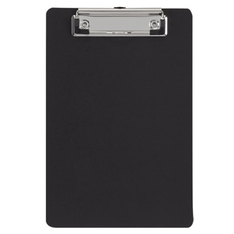 A4 Clipboard Folder Fold-Over Office Document Holder Filing Clip Board Black For School Office Supply