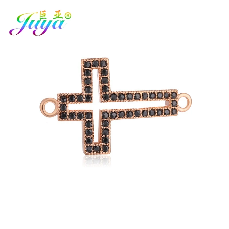 Ювелирные изделия Juya Infinity, аксессуары для женщин, браслет, ожерелье, серьги - Цвет: Rose Gold Black