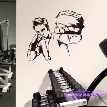 

MMA Club Sticker Boxer Kickboxing Car Decal Free Combat Vinyl Striker Wall Decor Mixed Martial Arts Club Decals