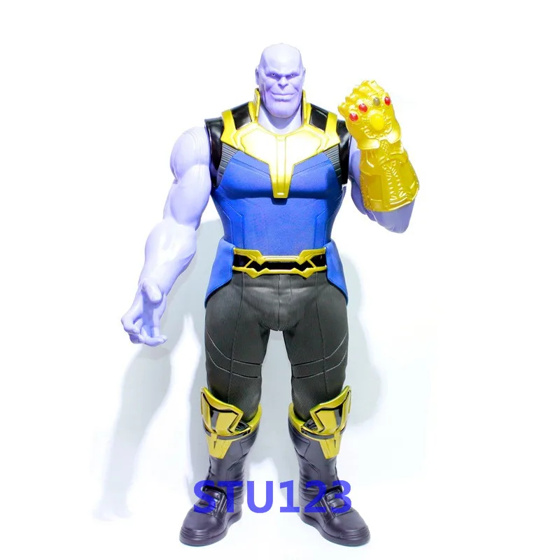 

30 Inches Avengers: Endgame Megamind Thanos Oversized size Infinity Gauntlet Plainclothes PVC Action Figure Model Toy 78cm N871