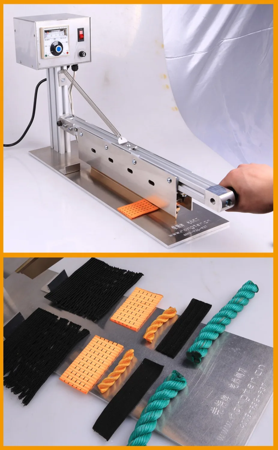 Rongter A1 Industrial Electric Heat Cutting bing Rope Hot Cutter