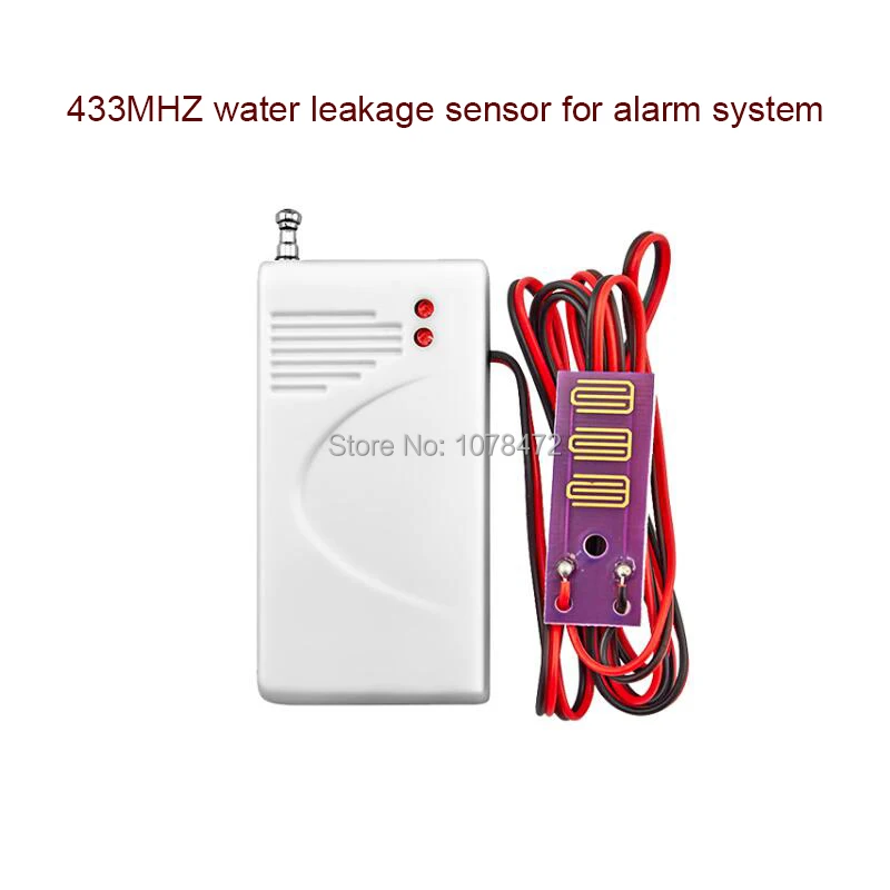 Высококачественный беспроводной датчик утечки воды, детектор утечки воды для домашней безопасности GSM/PSTN сигнализация 433 МГц система оповещения