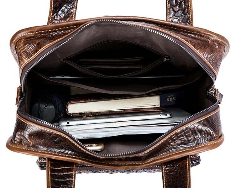 COMFORSKIN, Новое поступление, мужские кожаные сумки с крокодиловым узором,, Bolsa Masculina, хит, винтажный стиль, Воловья кожа, мужские сумки, распродажа