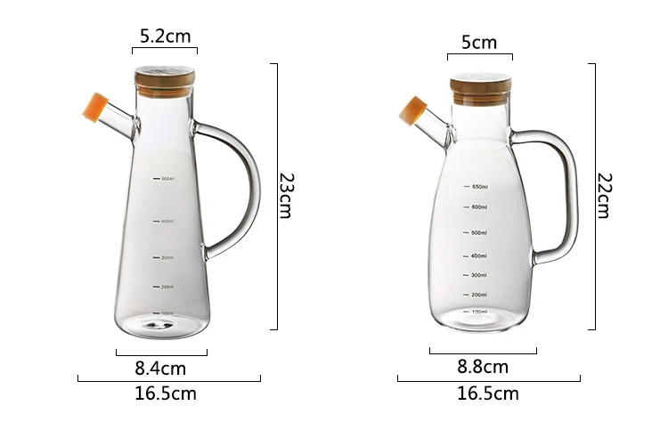 Glass Bottle Oil or Vinegar Dispenser