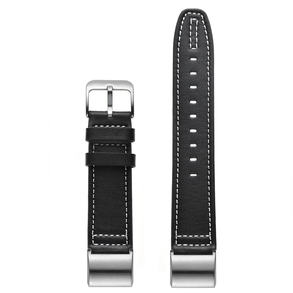BEAFIRY мягкий ремешок из натуральной кожи для Fitbit Charge 2 Классический ремешок для наручных часов металлический каркас идеально подходит для Fitbit Charge2 - Цвет ремешка: black