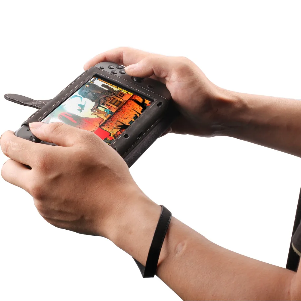 Новый многофункциональный игровой автомат nintendo защитный чехол для nintendo Switch игровой ручки отдельный кожаный защитный чехол