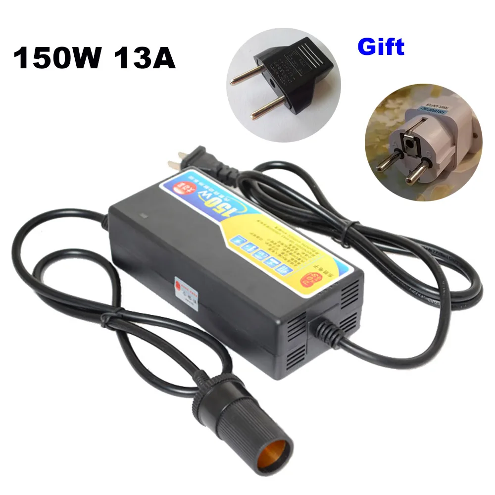 

Buendeer car cigarette lighter AC adapter 110V/220V/240V to 12V high power converter transformer 13A 150W for refrigerator/pump