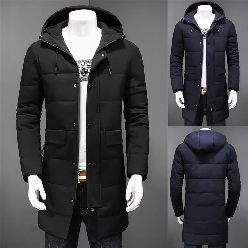 TEAEGG зимняя куртка с капюшоном s для мужчин 2019 плюс размеры Casaco Masculino человек теплая зимняя мужская куртка-парка повседневное пальто AL557