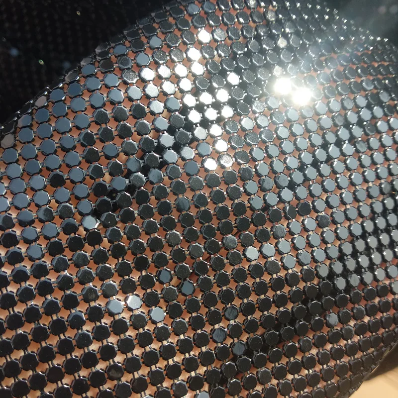 45*150 см Высокое качество черный металлик металлический сеточка пайетки ткань для штор сексуальное женское вечернее платье скатерть купальники Косплей