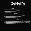 FISHINAPOT 5 unids/lote plata cebos blandos 2g 4g 7g de los nadadores de isca de señuelo de pesca de calidad bajo la carpa Artificial Wobblers de vuelo ► Foto 2/6
