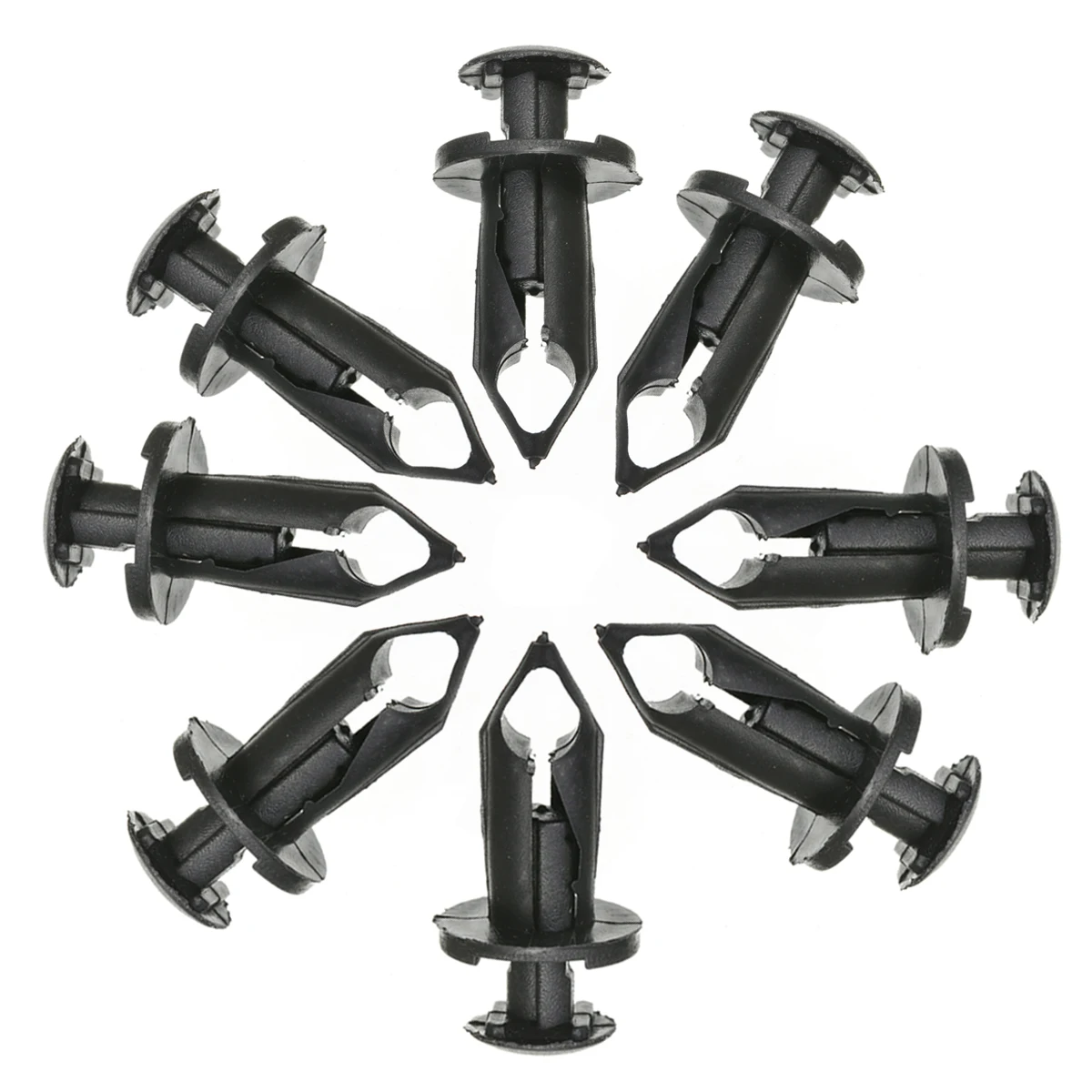 50pcs 8mm 5/16" Black Nylon Plastic Fender Rivet Clip 293150089 For Can Am Maverick Commader ATV UTV