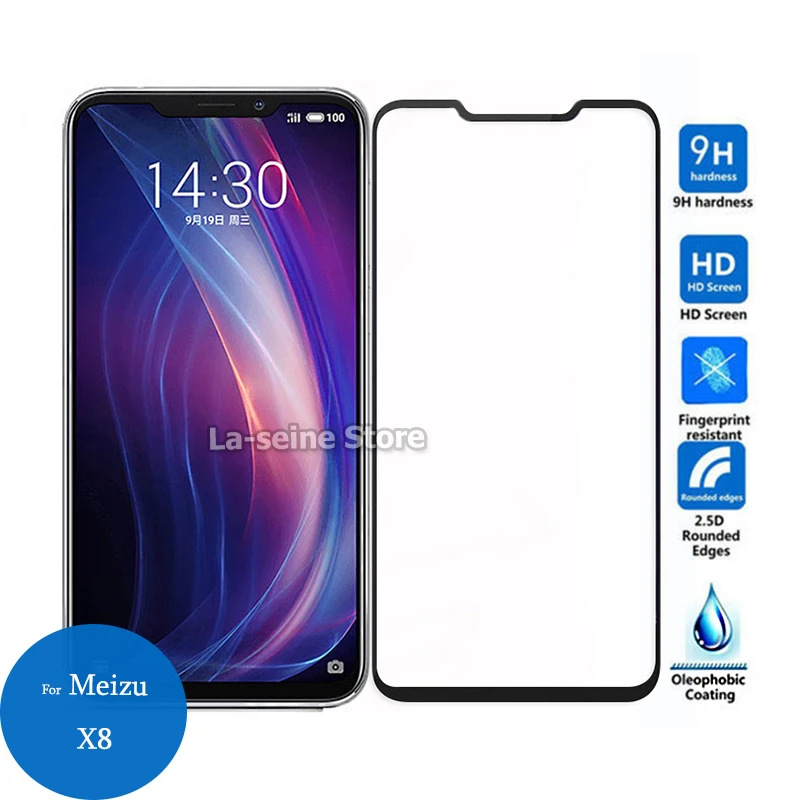 Закаленное стекло для Meizu X8 протектор экрана 2.5D 9H защитная пленка на X 8 6 2