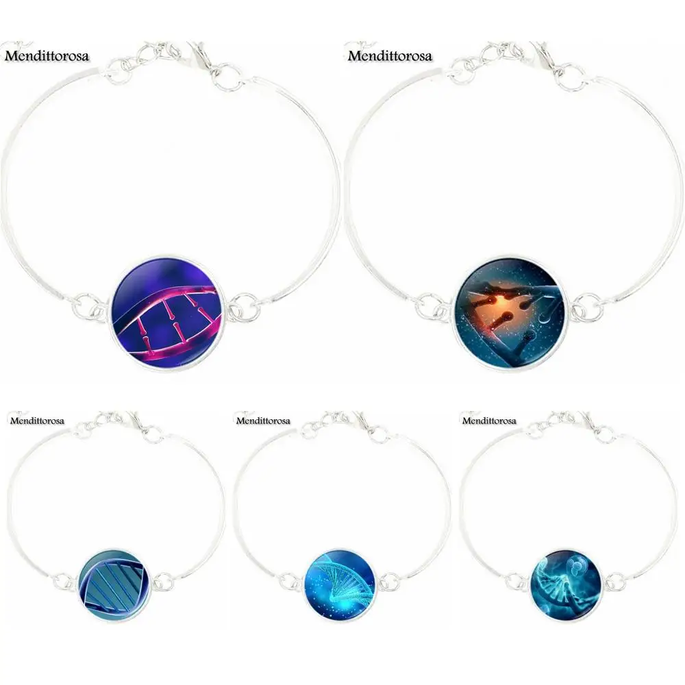 DNA For Schoolgirl Maxi Necklace Fashion Multi Designs Glass Cabochon Ball Chain Bracelet Bangle Jewelry Gifts | Украшения и
