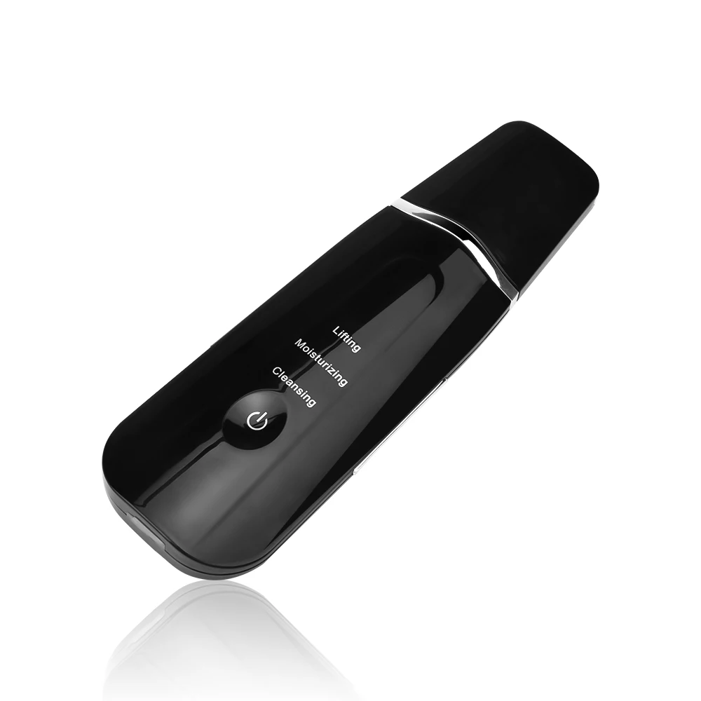 Online Limpiador ultrasónico recargable de la piel del rostro limpiador de la cara Peeling vibración eliminación de espinillas exfoliante Herramientas de limpieza de poros