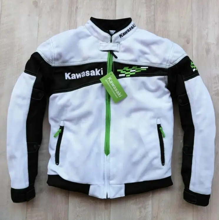 

Spring and summer new For Kawasaki racing clothes motorcycle Riding jacket mesh breathable locomotive anti-fall Knight suit man