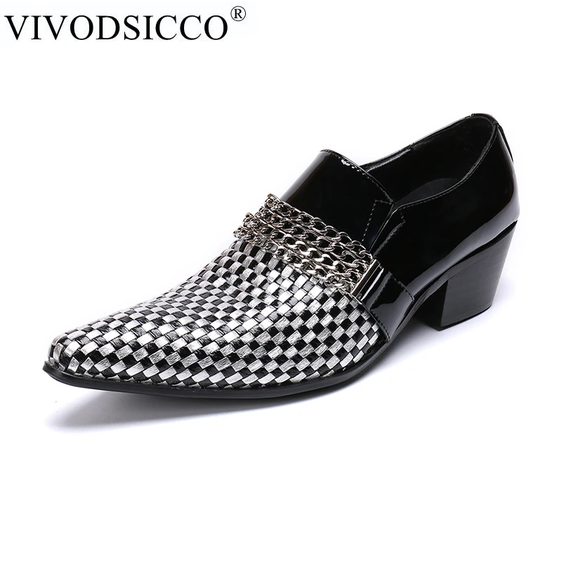 Vivodsicco Brand High Quality Men Oxford Men Leather Dress Shoes