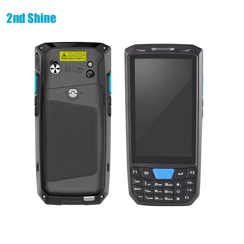  Rugged Mobile Computer Wireless Barcode Scanner with Memory Handheld Android POS Terminal 4.5inch T