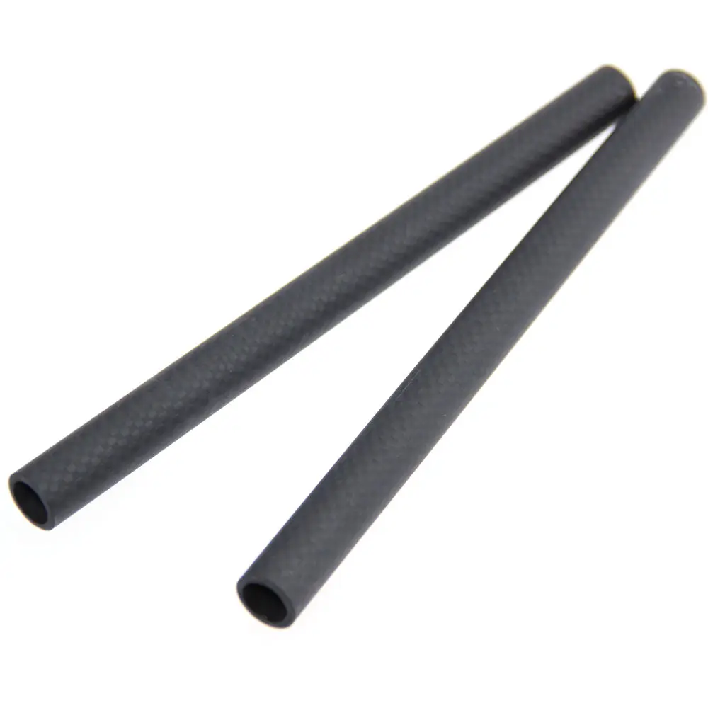 

CAMVATE 17cm Length 15mm Carbon Fiber Rod for DLSR Rigs Camera Cage Tripod Mount C1112