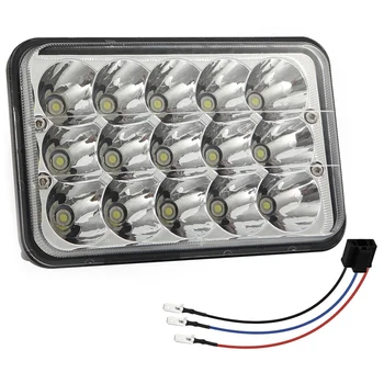 

DHBH-Led Headlights 4X6 150W Headlamp 2Pcs Hi/Low Sealed Beam Rectangle Headlight Replacement For Jeep Wrangler Yj Cherokee Xj