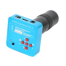 Full HD HDMI USB промышленный микроскоп камера 21MP 2K 1080P 60FPS+ 130X/180X/300X C-Mount объектив для телефона PCB пайки ремонт