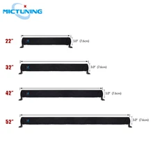 MICTUNING 2" 32" 4" 52" Авто универсальный фитинг нейлоновая крышка прямой изогнутый СВЕТОДИОДНЫЙ светильник бар Премиум Защитное снаряжение рукав сумка