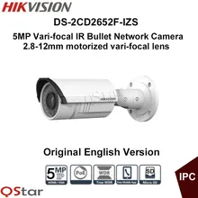 Hikvision Original English Version Surveillance Camera DS-2CD2652F-IZS 5MP Bullet IP Camera Vari-focal Motorized CCTV Camera