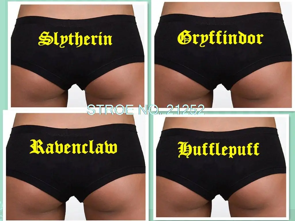 

Hogwarts House Undies Inspired by HP Gryffindor Slytherin Hufflepuff Ravenclaw Panties