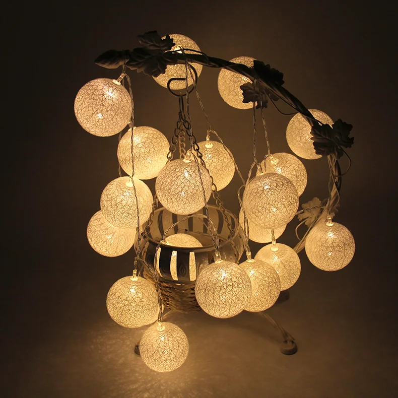 

US/EU Holiday Light LED Strip 100 Lamp Balls/Set LED String Round Ball Type For Wedding Party Fairy Lights Christmas Decoration