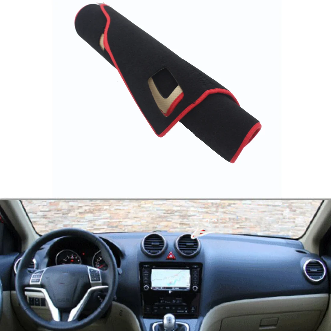 

Fit For Hover H6 2011-2016 Car Dashboard Avoid Light Pad Instrument Platform Desk Cover Mat Silicone Non-skid Back Surface
