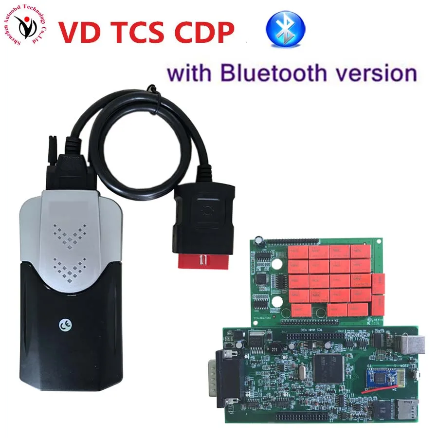 

New Outward Appearance VD TCS CDP Pro New Vci Green Board PCB Chip 8.0 OBDII OBD2 For Cars/Trucks/Generic 3 in 1 Diagnostic Tool