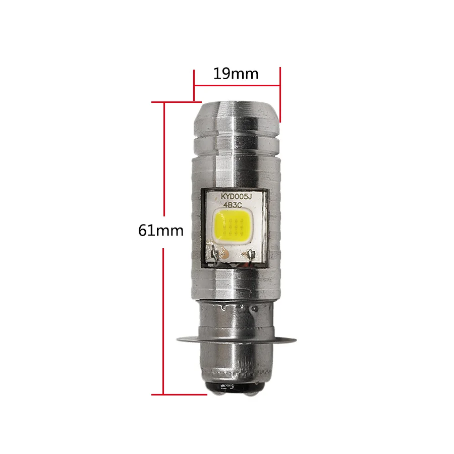 Gfoloza 1 шт. H6 H6M P15D BA20D светодиодный фонарь для мотоцикла, противотуманная фара, светодиодный фонарь для мотоцикла, мотоцикла, скутера, фара белого цвета 10 Вт 1000LM 12 В