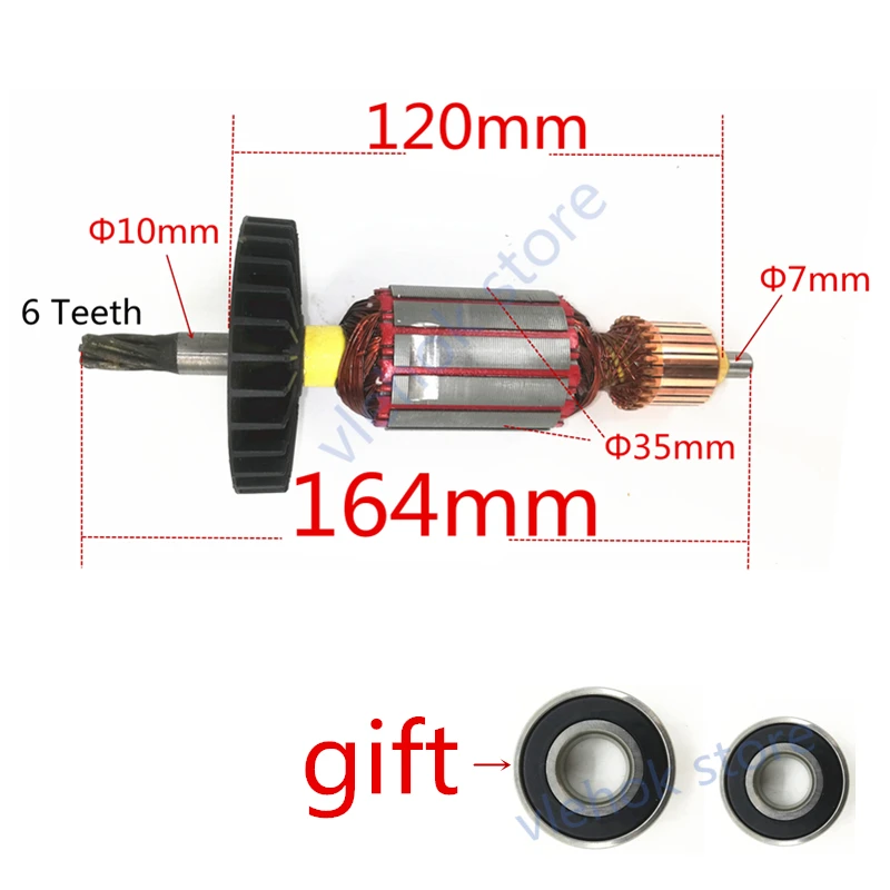 

AC 220-240V Motor Armature Rotor replace for MAKITA HR2470 HR2470F HR2460 HR2460F Rotary Hammer Power Tool Accessories part